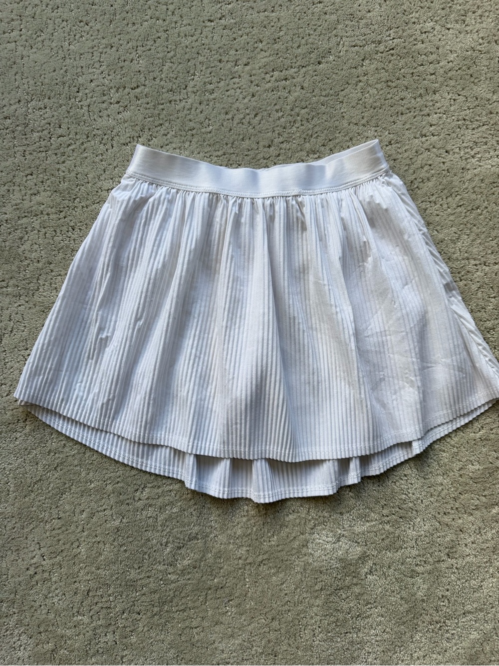 all in motion White Pleated Circle Skirt